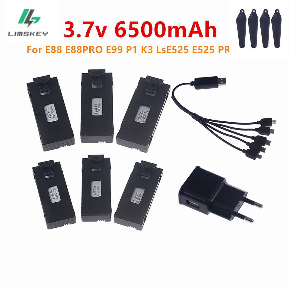 Eachine Drone E58 - Batterie Lipo 3.7V 6500Mah et chargeur